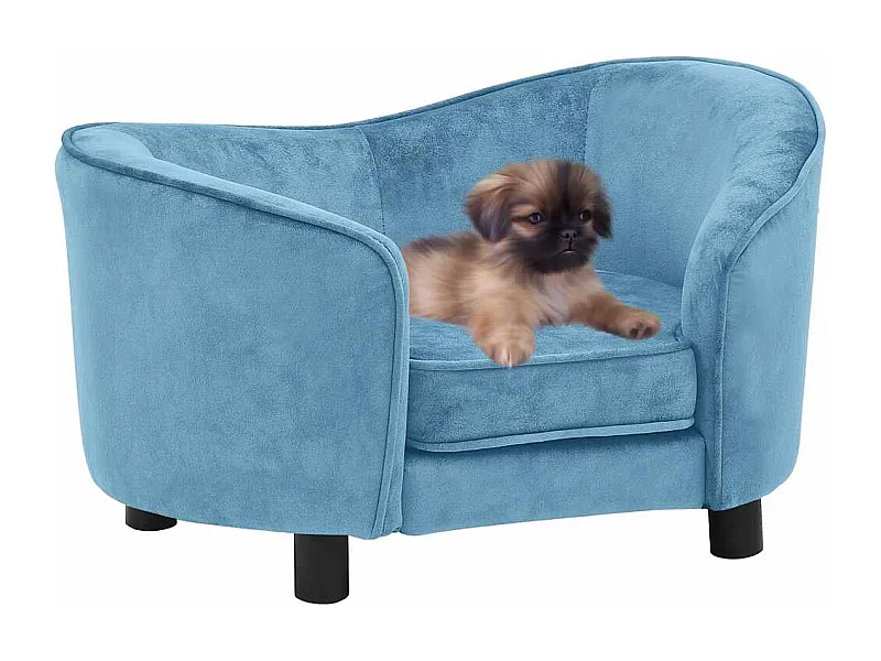 Turquoise Hondensofa 69x49x40 cm Pluche