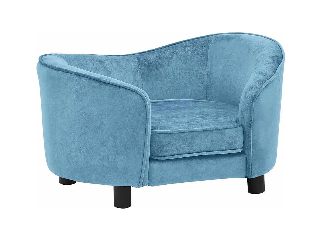 Turquoise Hondensofa 69x49x40 cm Pluche