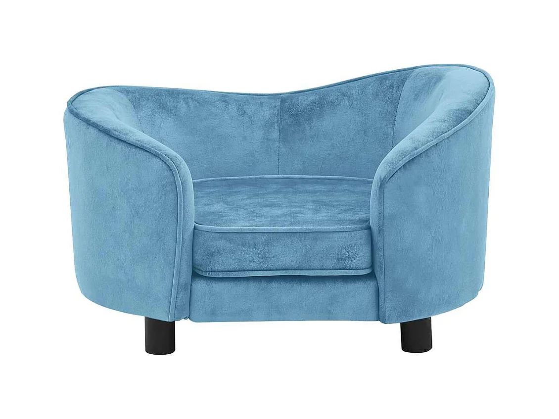 Turquoise Hondensofa 69x49x40 cm Pluche