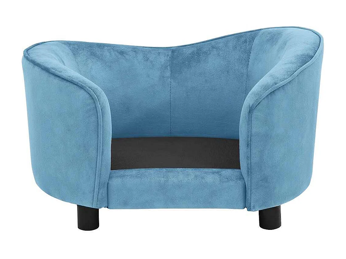 Turquoise Hondensofa 69x49x40 cm Pluche