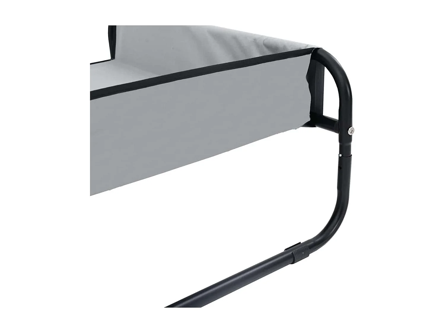 Lit pour Chien Gris clair ML Tissu Oxford et Acier