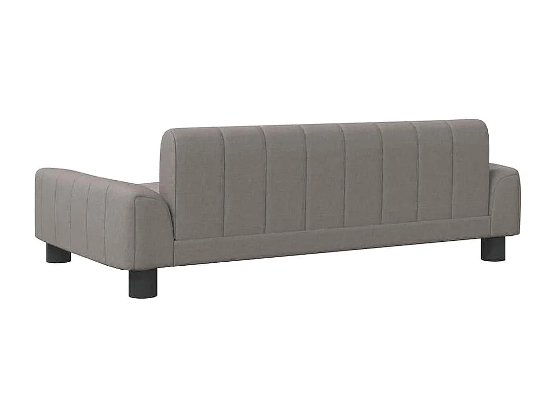 Letto per cani color tortora in tessuto 90x53x30 cm