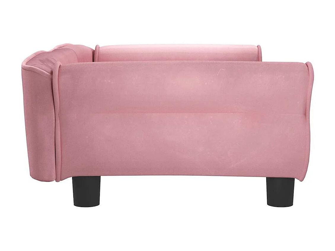 Roze hondenmand 95x55x30 cm fluweel