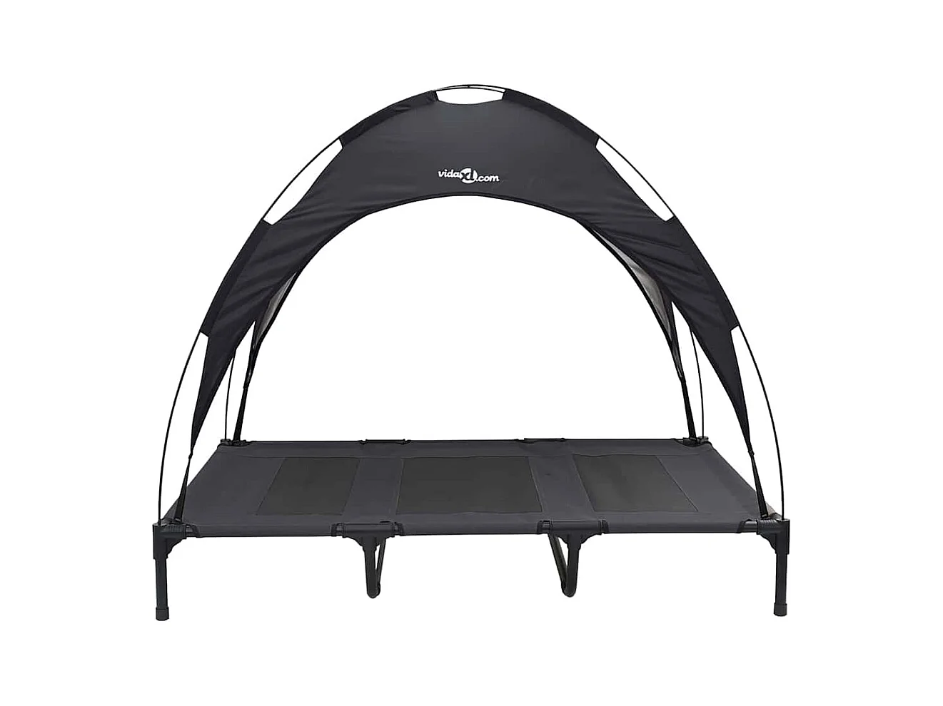 Cama para perros de acero XL negra