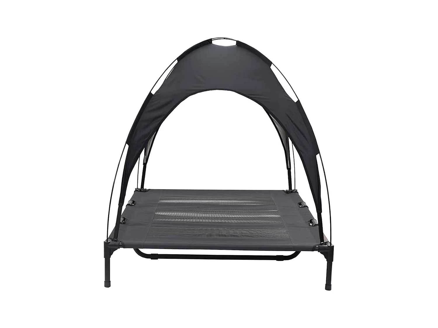 Cama para perros de acero XL negra