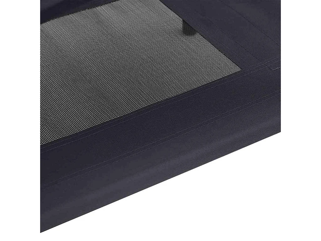 Lit pour Chien Noir xl Acier