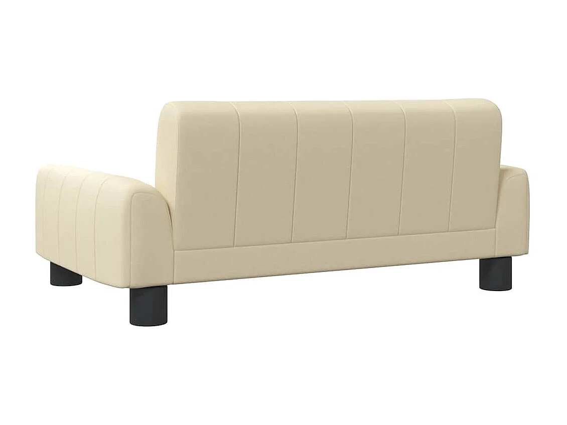 Crèmekleurige hondenmand 70x45x30 cm stof