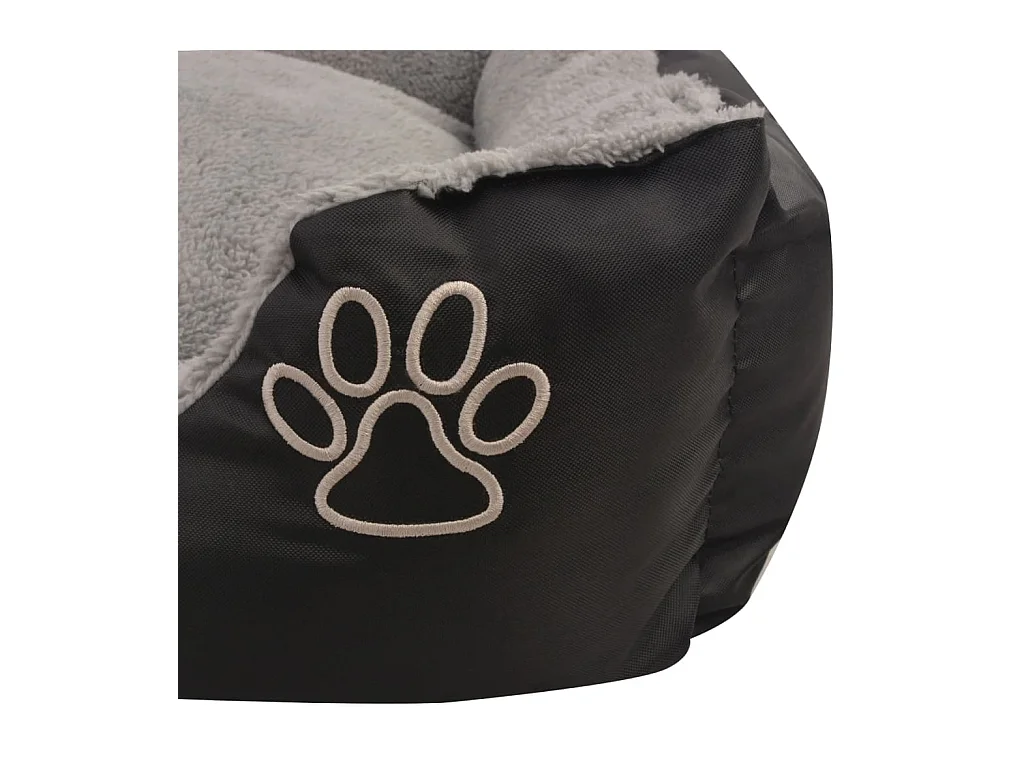 Lit pour chiens avec coussin rembourré Taille XL Noir