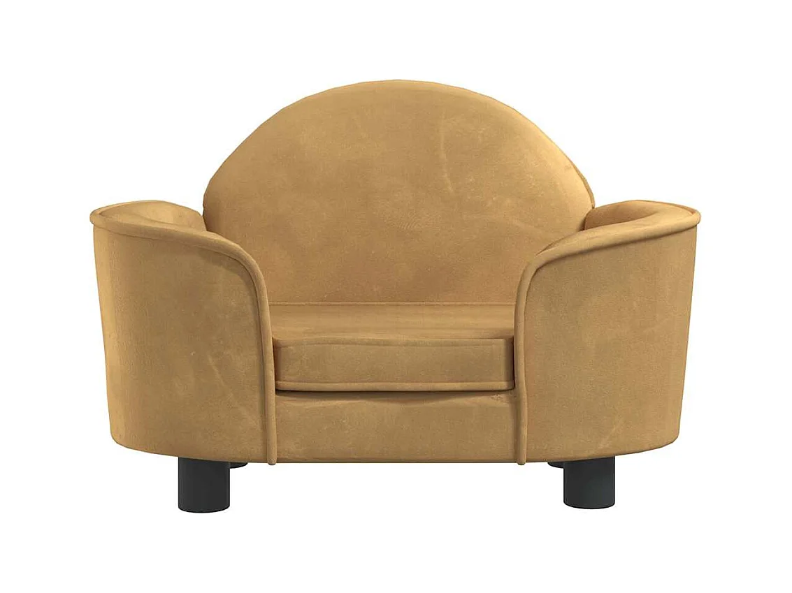 Bruin hondenbed 66x40x45 cm fluweel