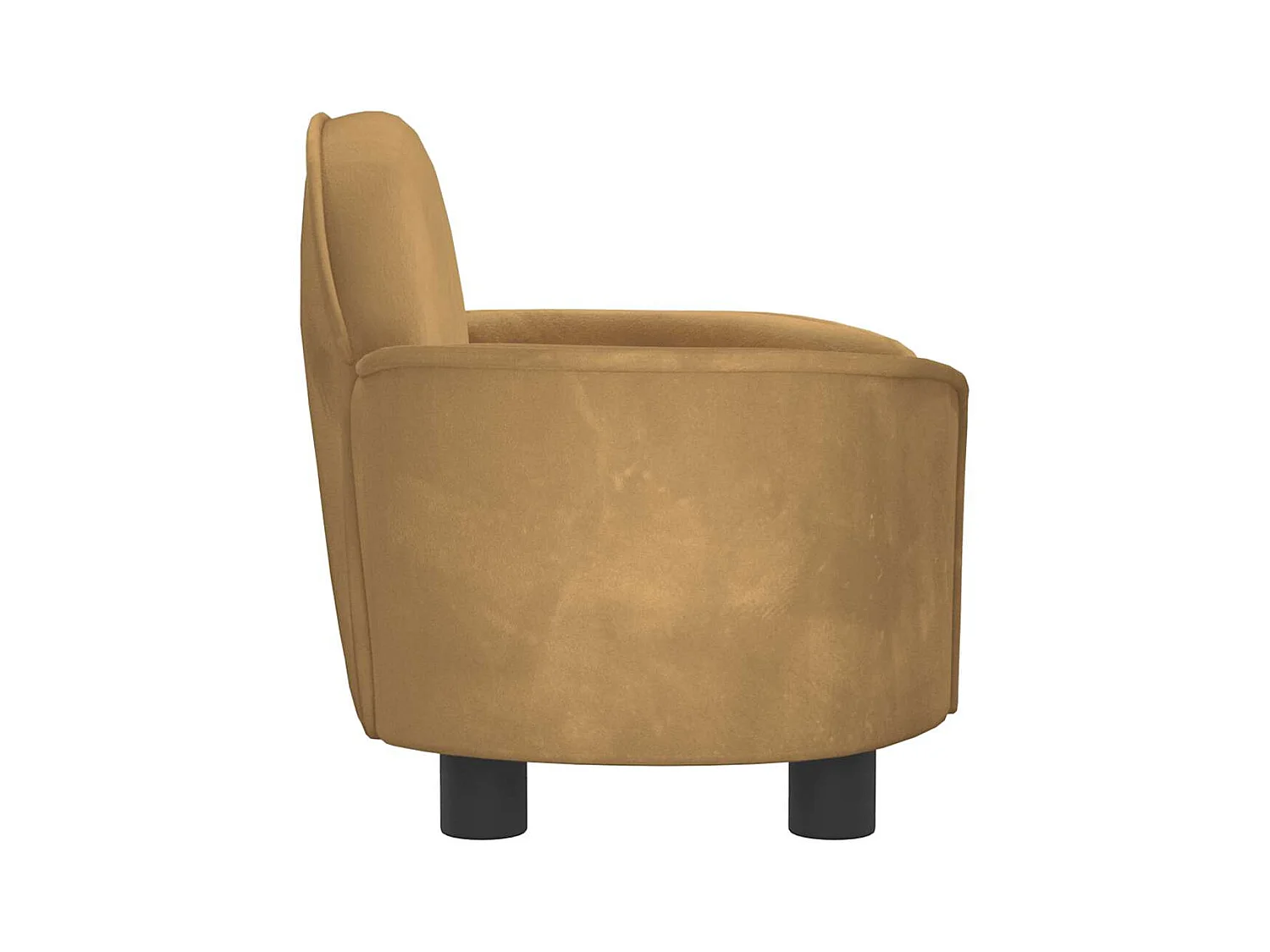 Bruin hondenbed 66x40x45 cm fluweel