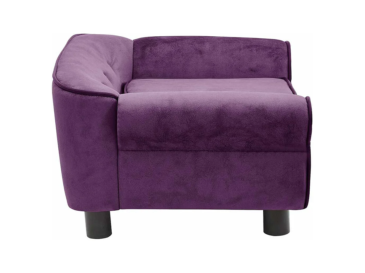 Bordeaux Hondensofa 72x45x30 cm Pluche