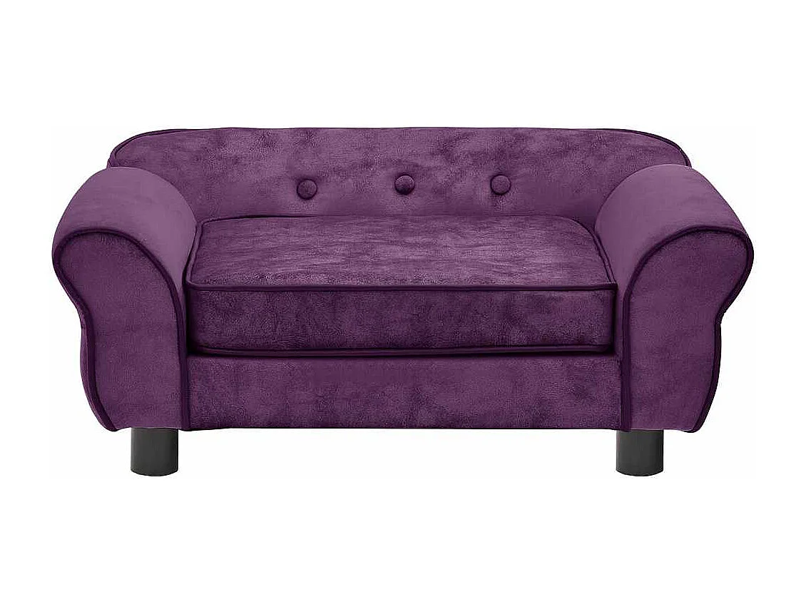 Canapé pour chien Bordeaux 72x45x30 cm Peluche