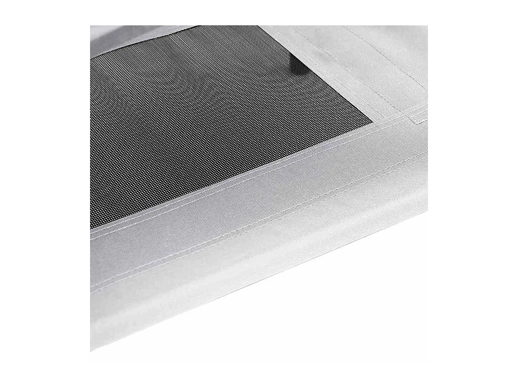 Cama para perros de acero gris plateado