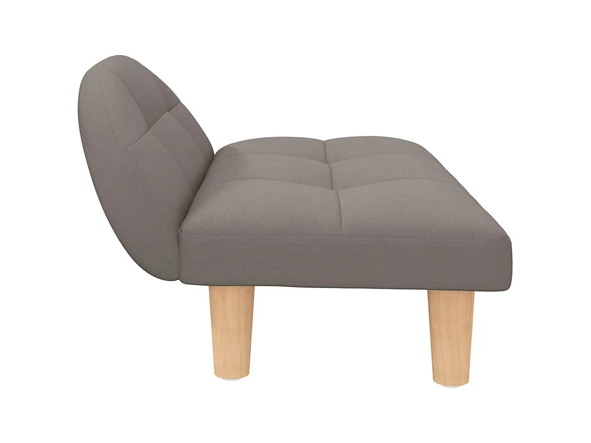 Lit pour chien taupe 70x52x30 cm tissu