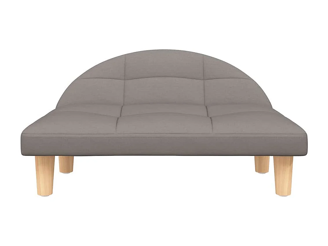 Cuccia per cani color tortora in tessuto 70x52x30 cm