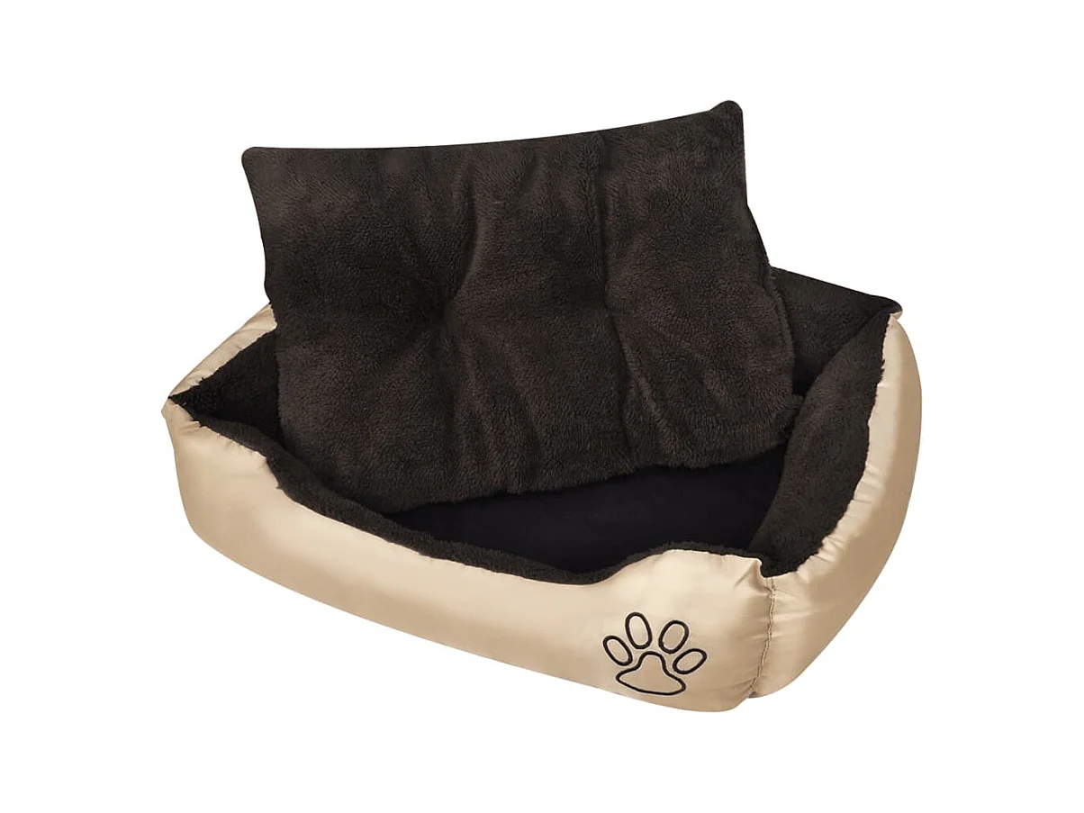 Warm hondenbed met gevoerd kussen Maat XL