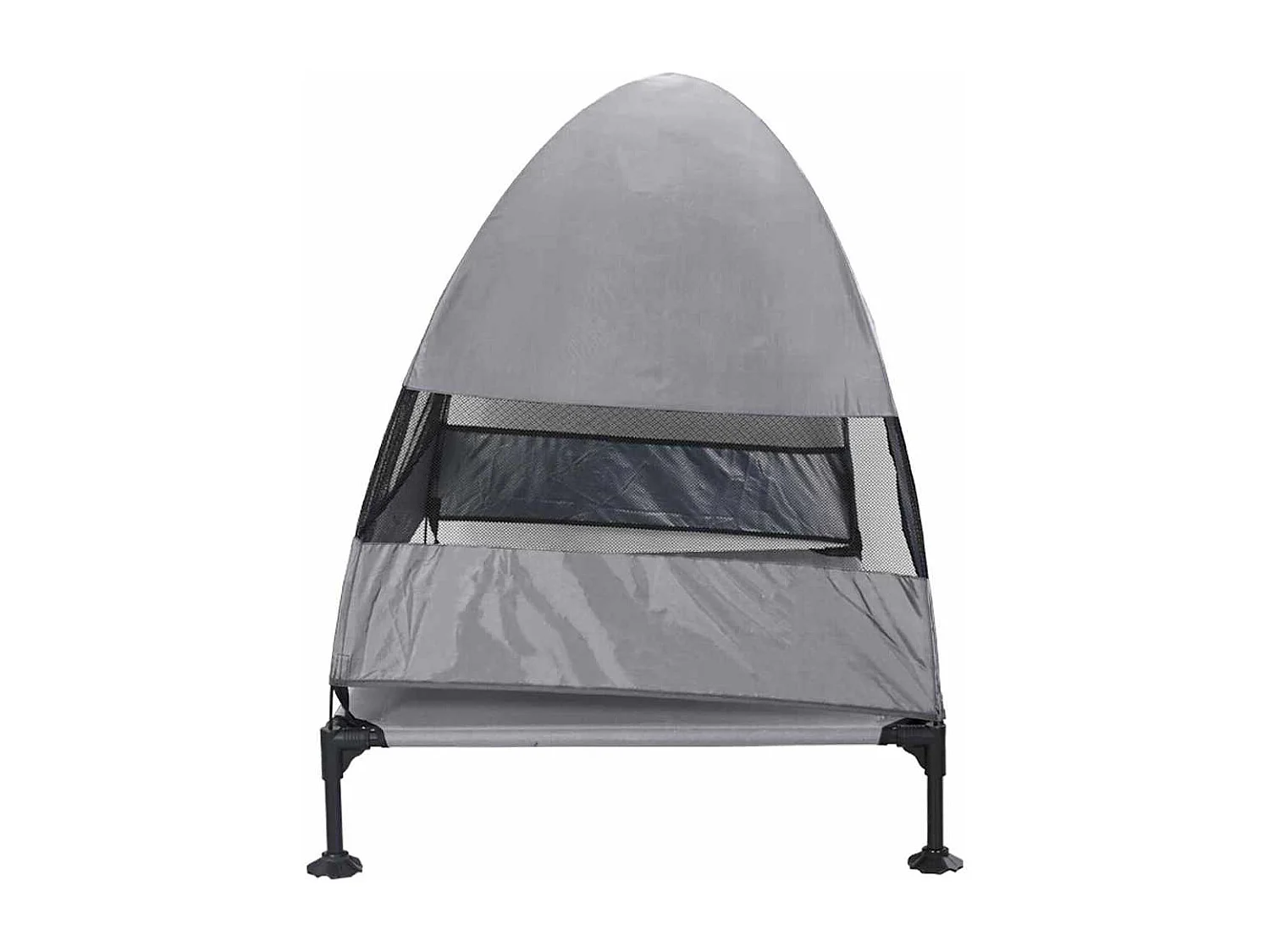 Verhoogd hondenbed lichtgrijs 127 x 81 x 108 cm