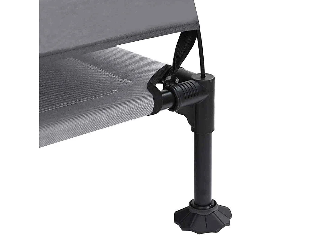 Verhoogd hondenbed lichtgrijs 127 x 81 x 108 cm