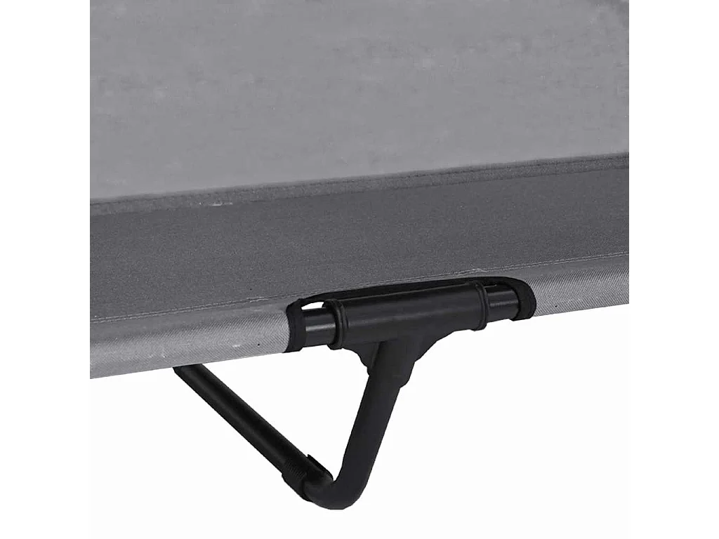 Verhoogd hondenbed lichtgrijs 127 x 81 x 108 cm