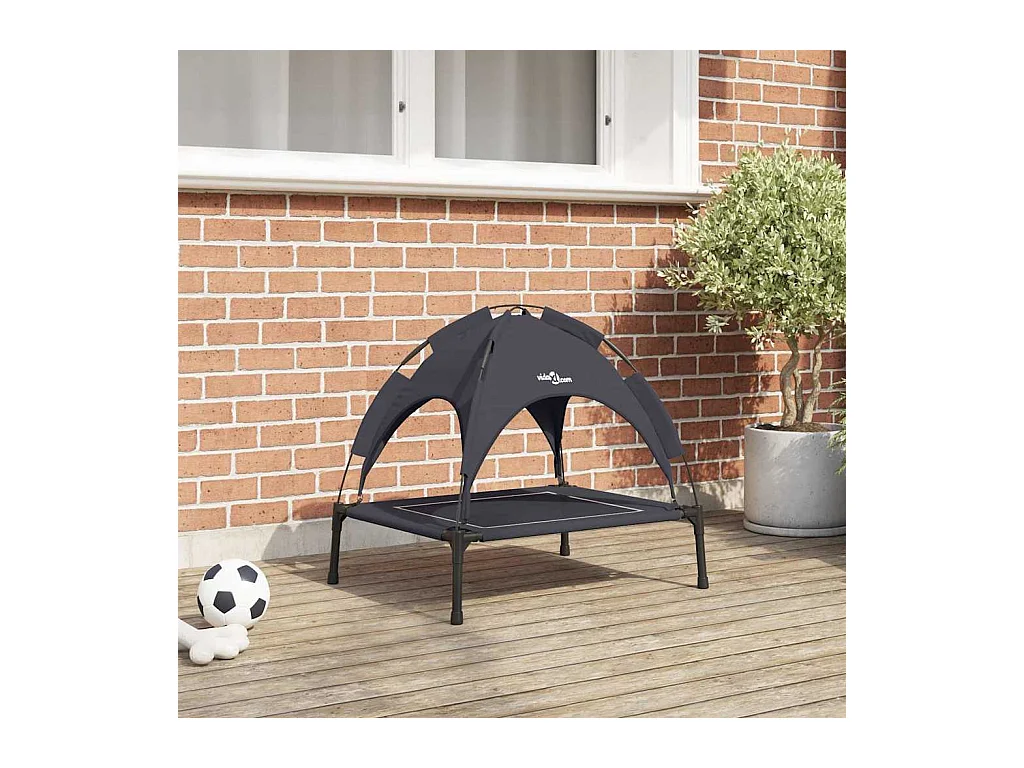 Lit pour Chien Noir s Acier