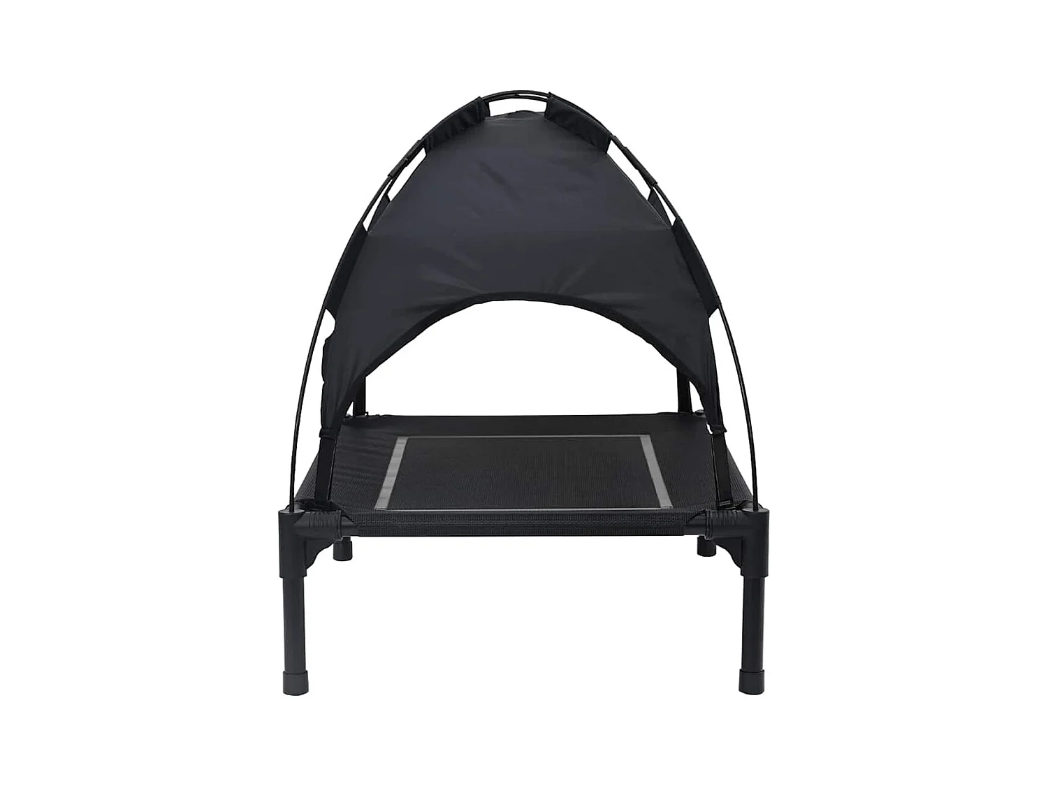 Lit pour Chien Noir s Acier