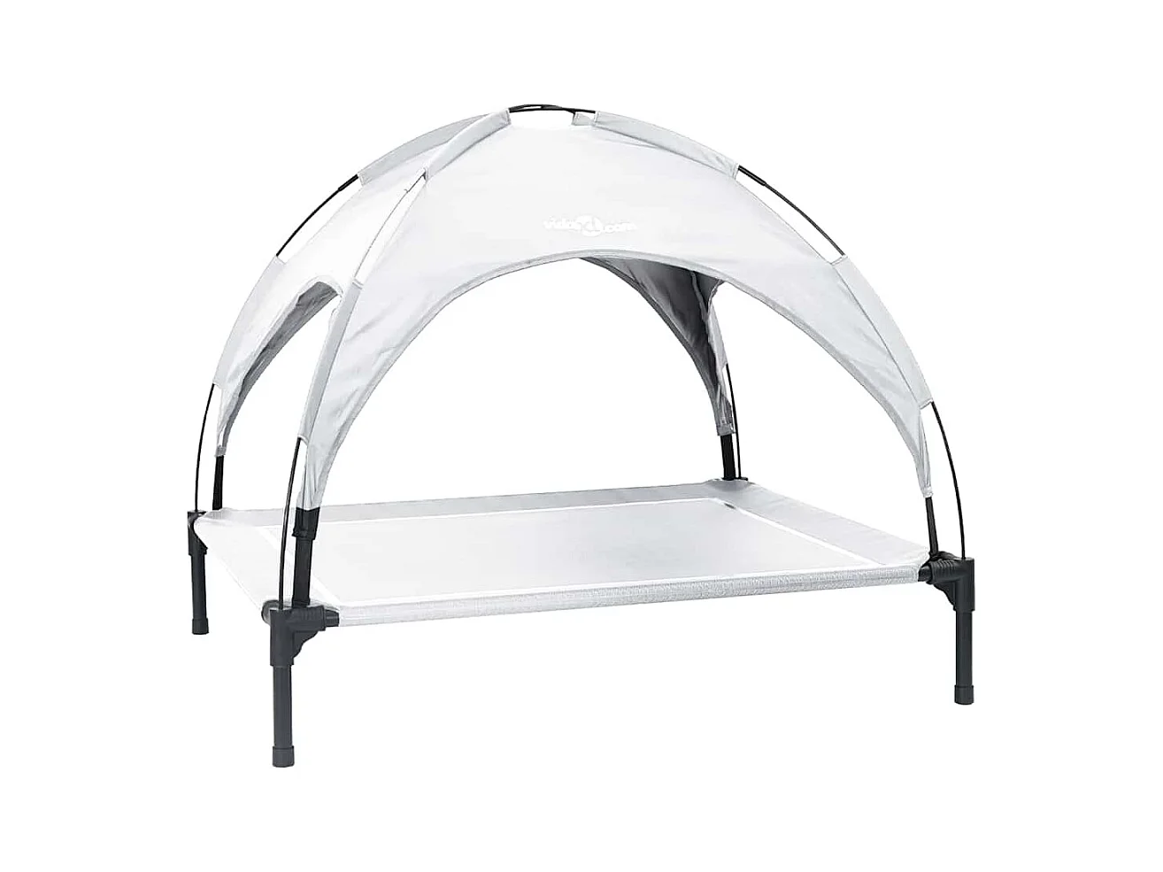 Cama para perros gris plata XL acero