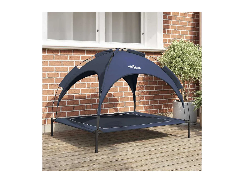 Marineblauw XL stalen hondenbed