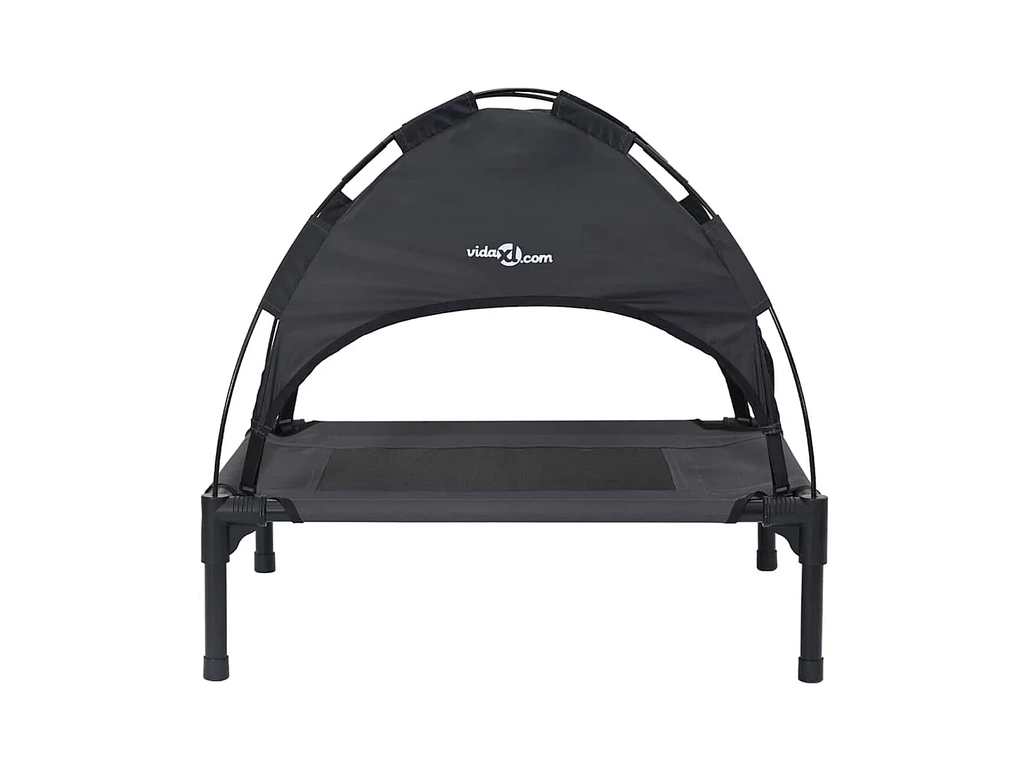 Lit pour Chien Noir m Acier