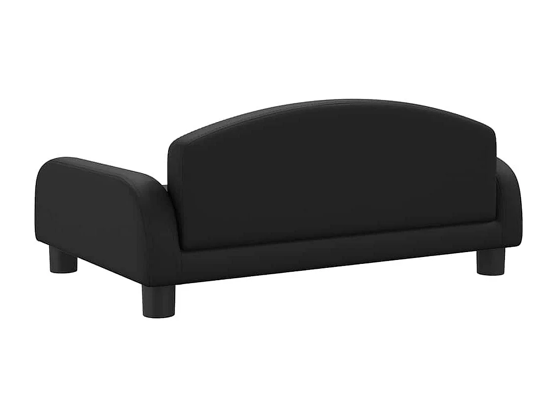 Zwarte hondenmand 70x45x30 cm kunstleer