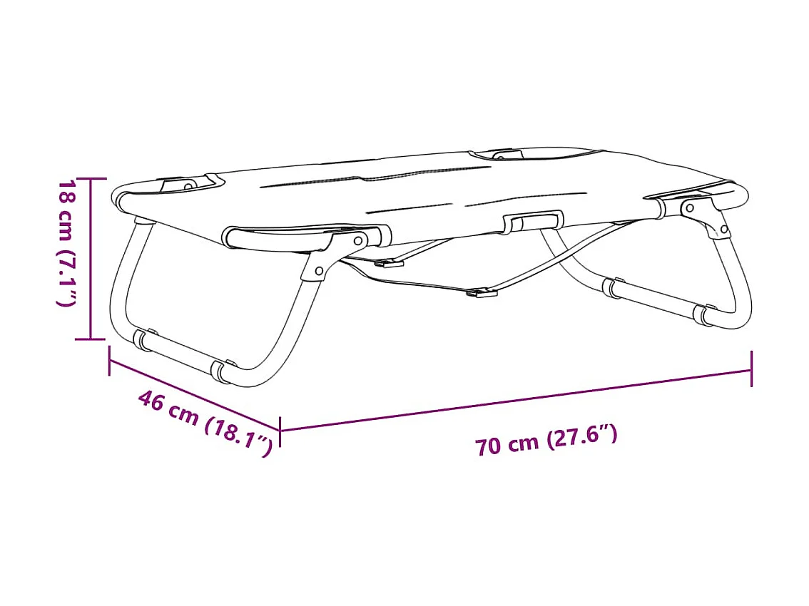 Lit pour chien pliable anthracite tissu Oxford et acier