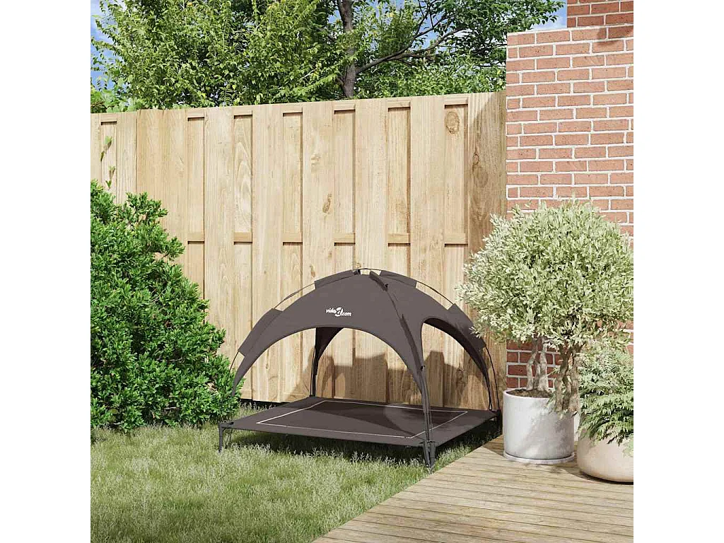 Letto per cani marrone XL in acciaio