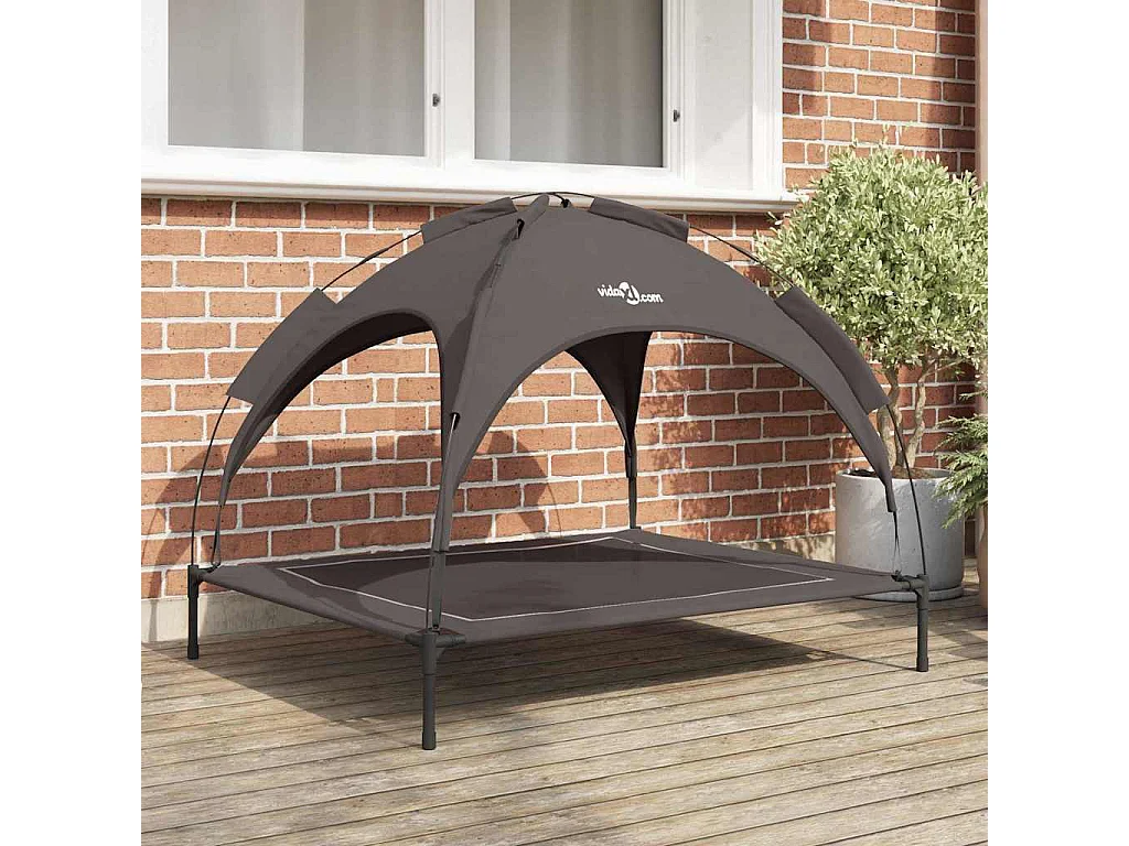 Letto per cani marrone XL in acciaio