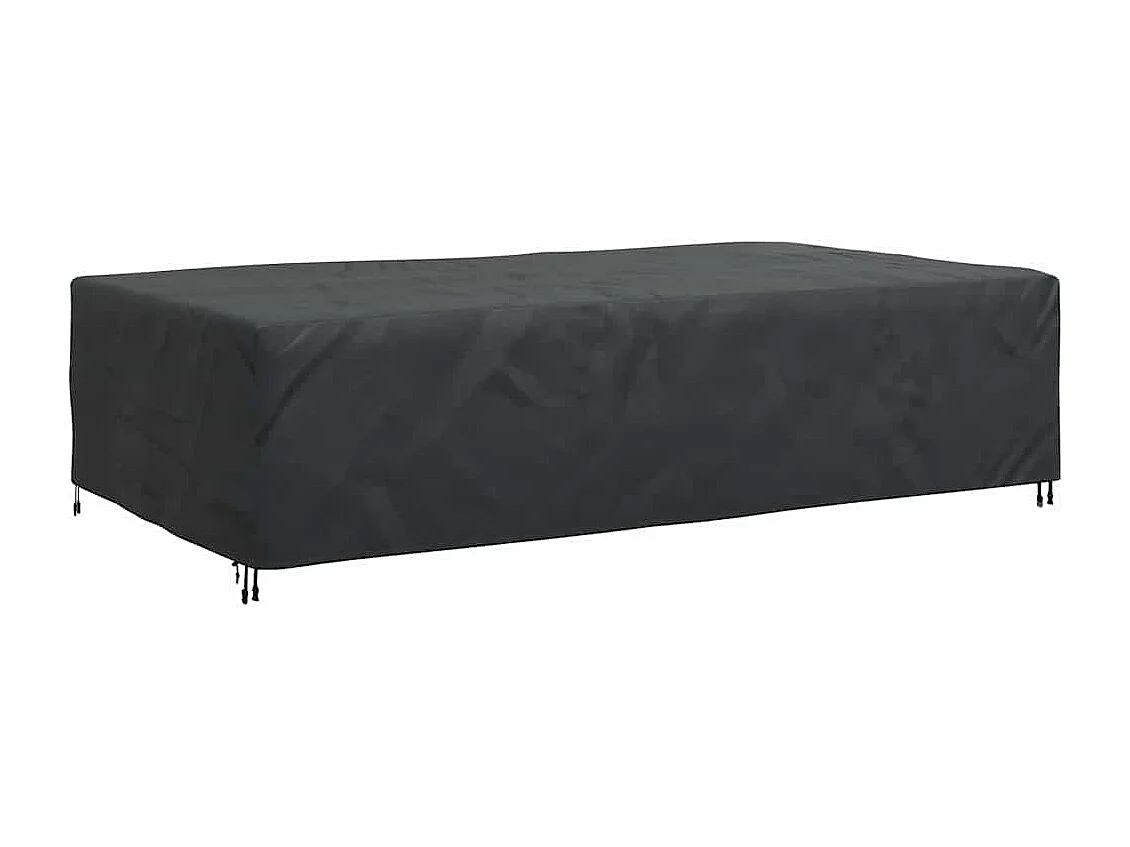 Housse pour mobilier d'extérieur Noir 315 x 180 x 74 cm 600D