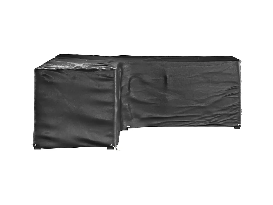 Fundas para muebles de jardín en forma de L, 2 unidades, 16 ojales