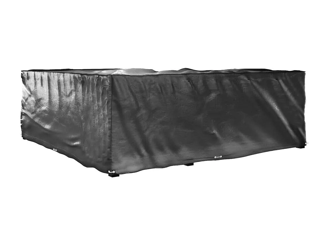 Fundas para muebles de jardín en forma de L, 2 unidades, 16 ojales