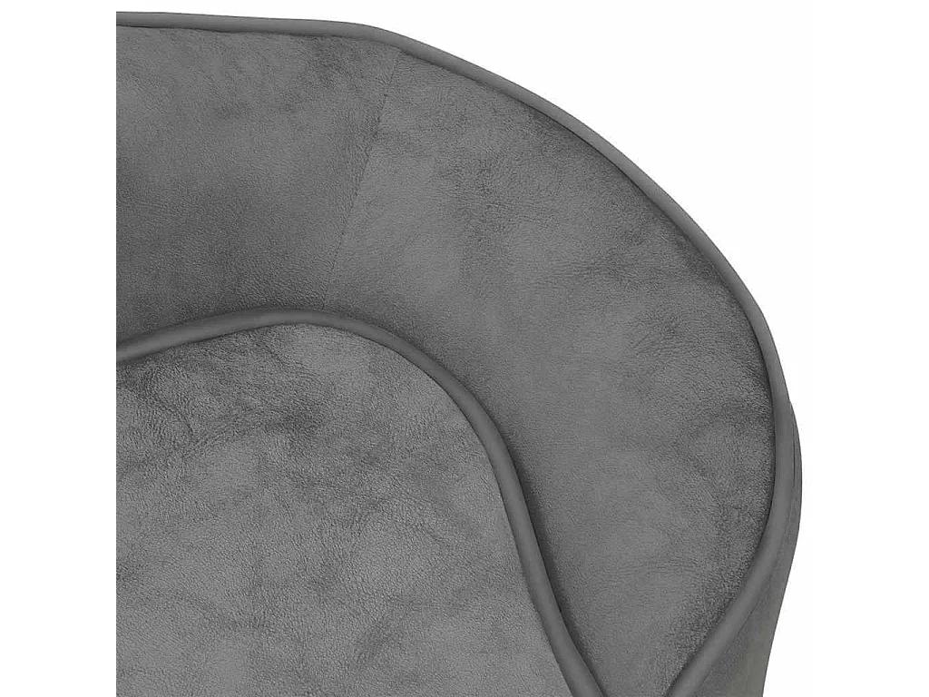 Sofá para perro gris 67x47x36 cm de peluche