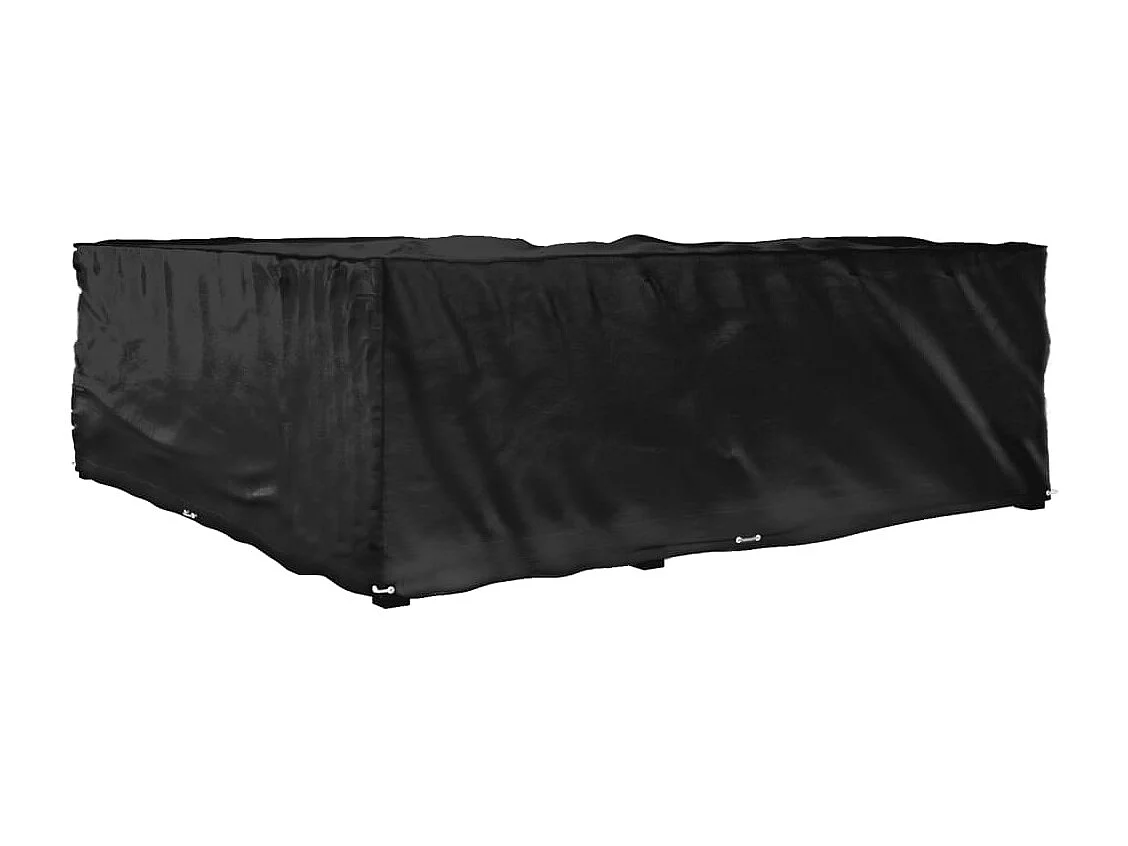 Funda para muebles de jardín en forma de L con 16 ojales 285x285x90cm