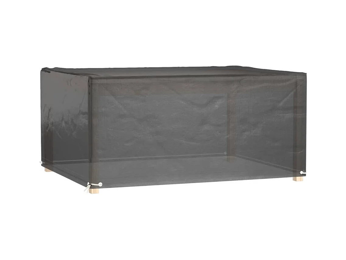 Housse de salon de jardin 8 œillets 180x135x80 cm rectangulaire