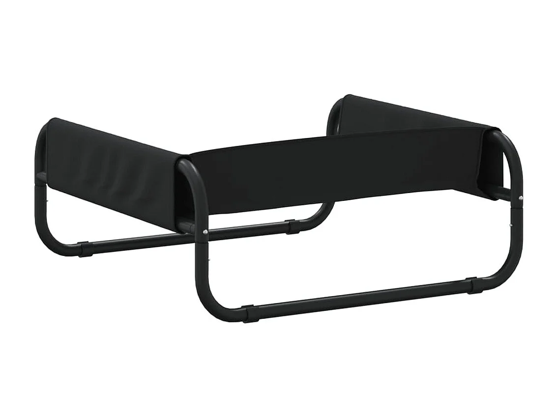 Lit surélevé pour chien anthracite tissu Oxford et acier