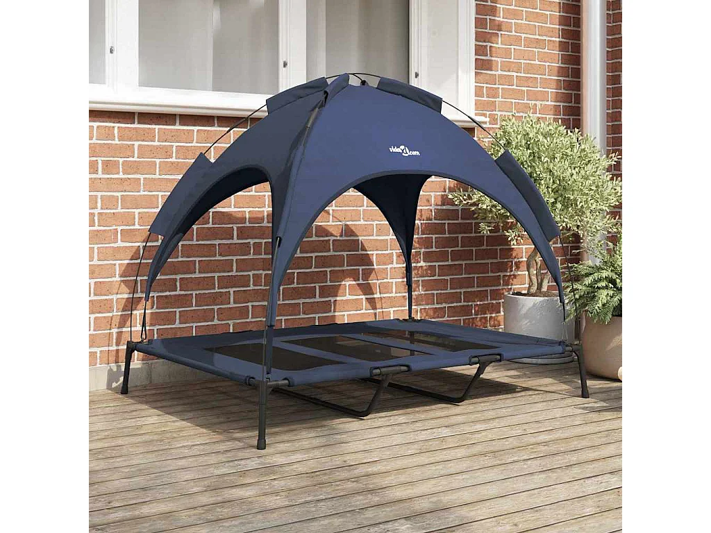 Marineblauw XL stalen hondenbed