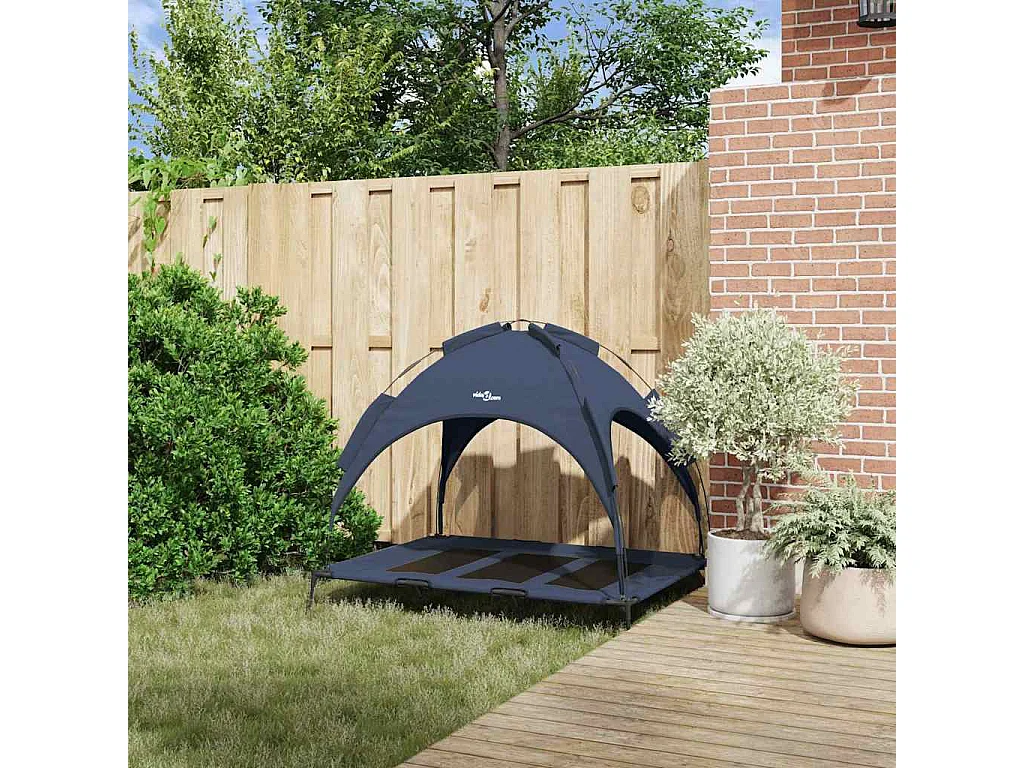 Marineblauw XL stalen hondenbed