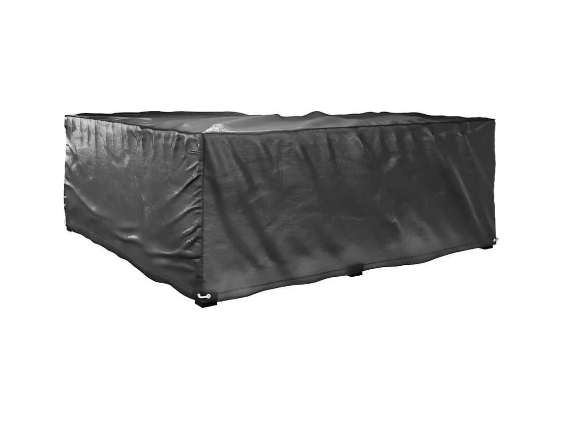 L-vormige tuinmeubelhoezen 2 stuks 12 ogen