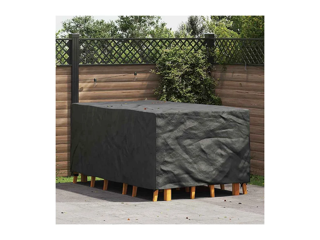 Housse pour mobilier d'extérieur Noir 143 x 225 x 90 cm 210D