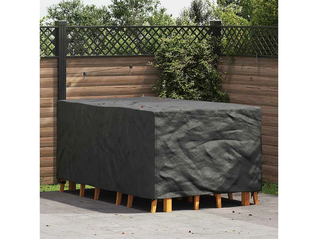 Funda para muebles de exterior Negra 143 x 225 x 90 cm 210D