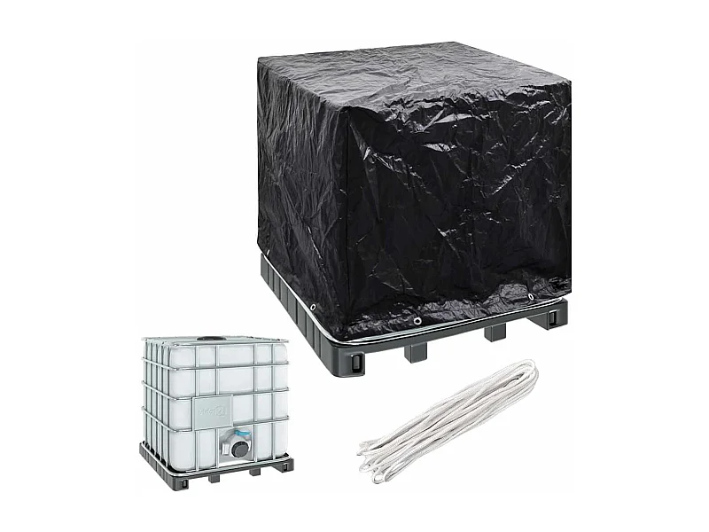 Copertura per contenitore IBC 8 occhielli 116x100x120 cm