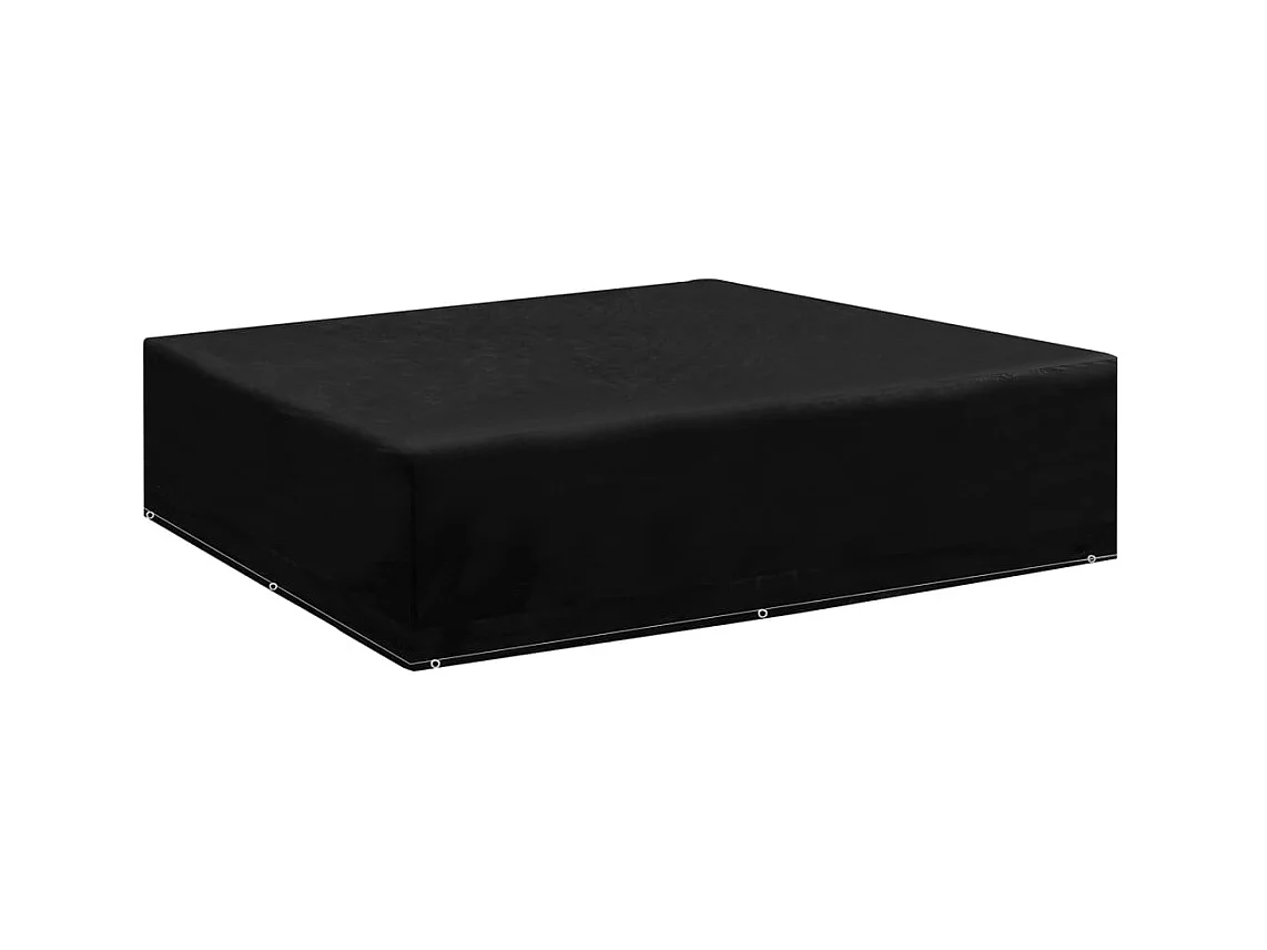 Fundas para muebles de jardín 2 uds 8 ojales 200x200x70 cm