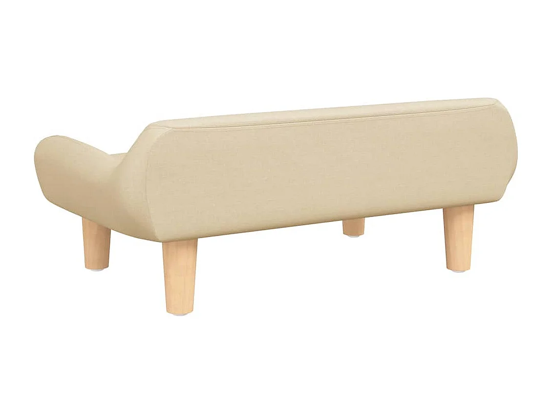 Lit pour chien crème 70x40x24 cm tissu