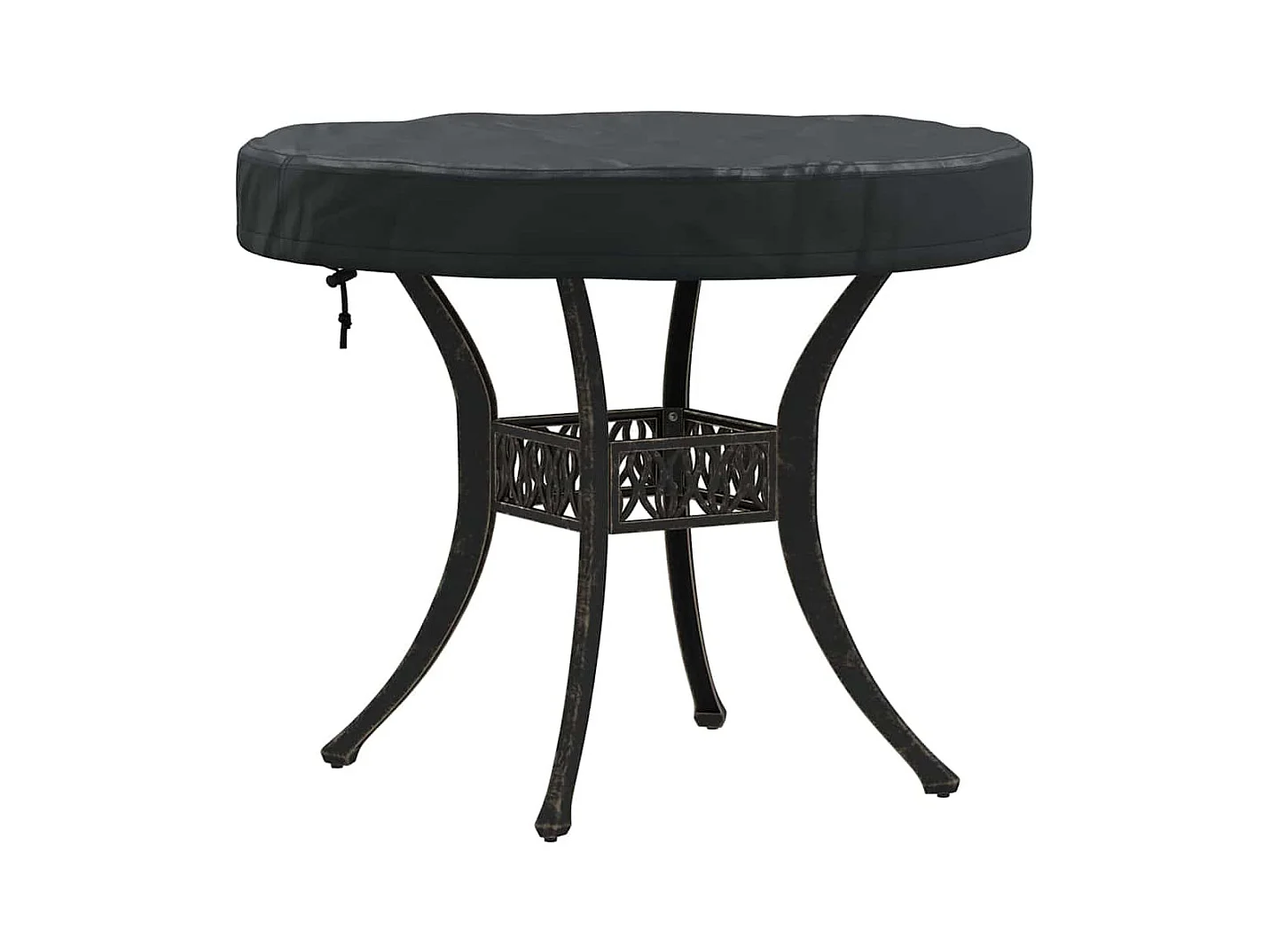 Copertura per tavolo da esterno nera 72 x 72 x 10 cm in tessuto 210D