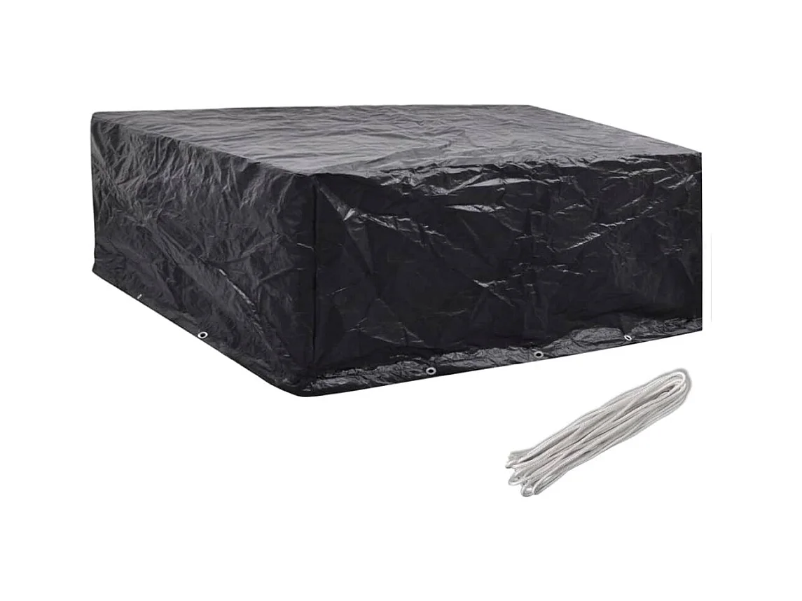 Fundas para muebles de jardín 2 uds 10 ojales 260x260x90 cm