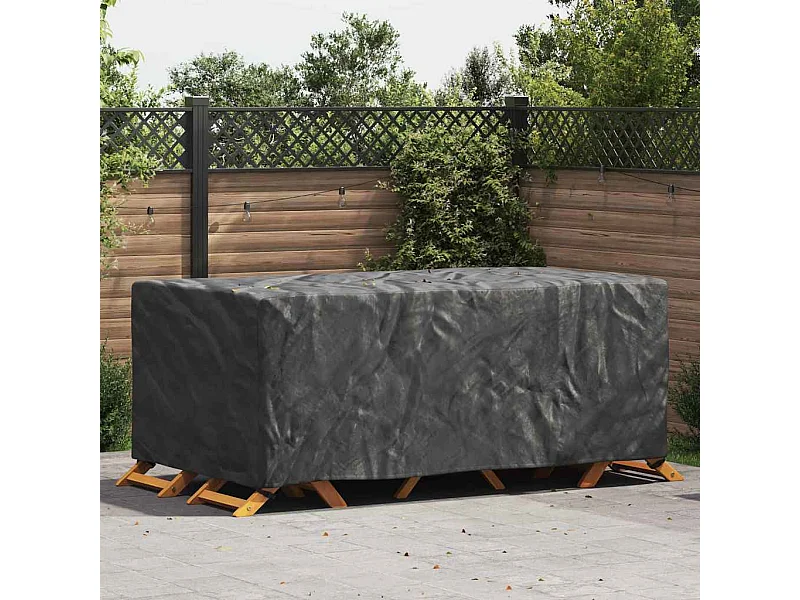 Copertura per mobili da esterno Nero 240 x 140 x 90 cm 210D
